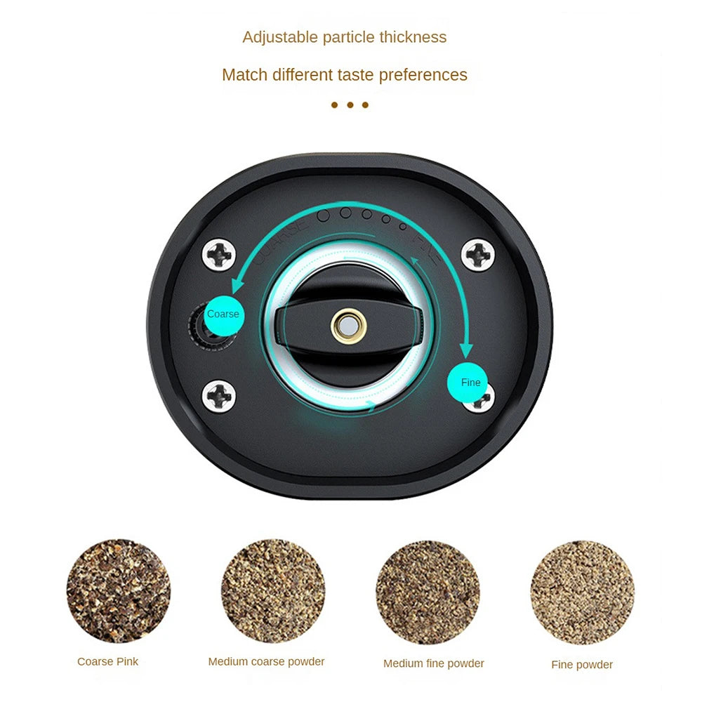 PowerGrind™ Rechargeable Stainless Steel Electric Salt and Pepper Grinder Set