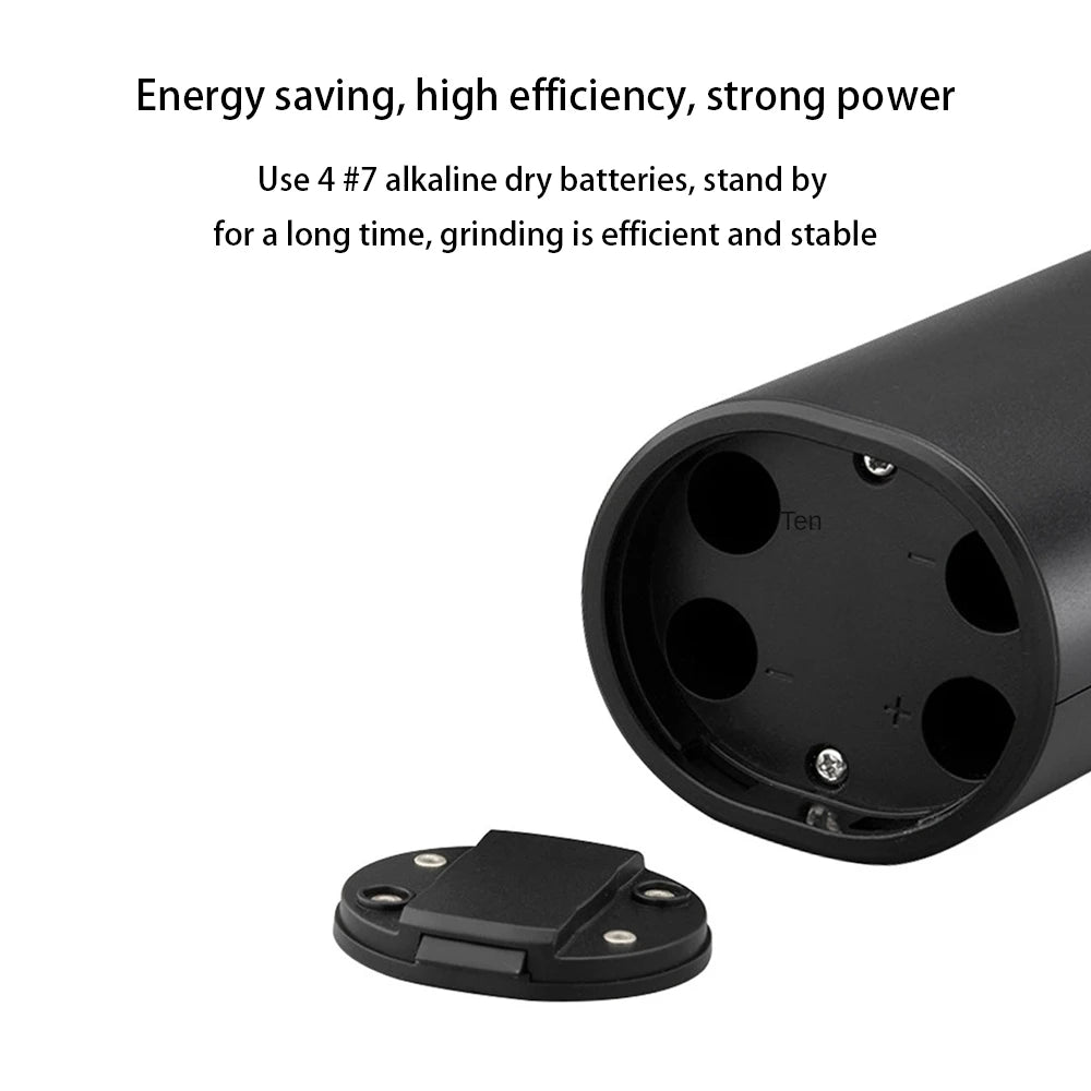 PowerGrind™ Rechargeable Stainless Steel Electric Salt and Pepper Grinder Set