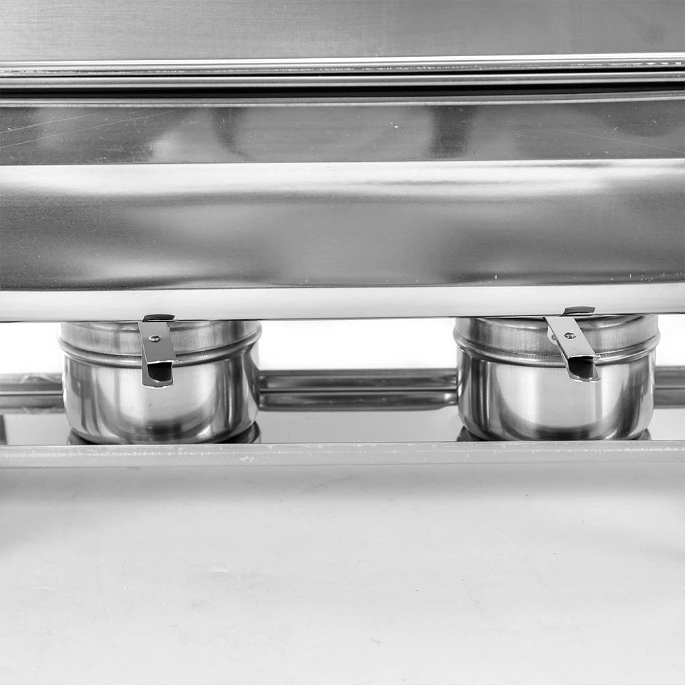3 Pan Food Warmer Stainless Steel Buffet Set Food Pan