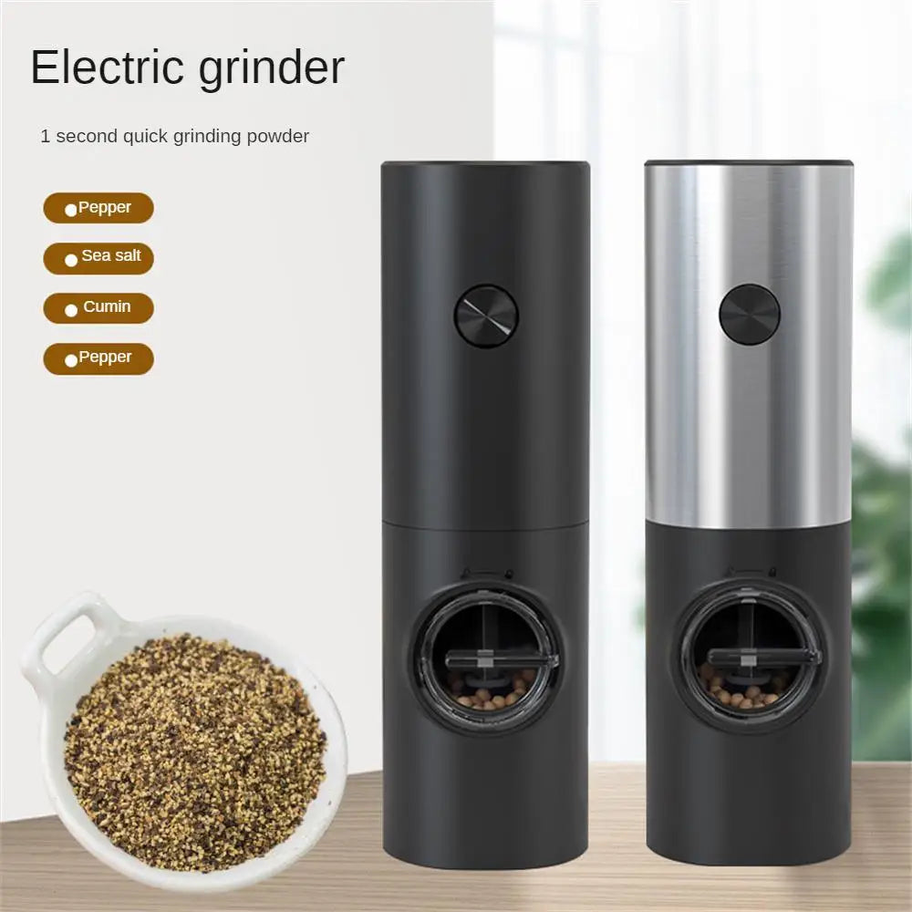PowerGrind™ Rechargeable Stainless Steel Electric Salt and Pepper Grinder Set