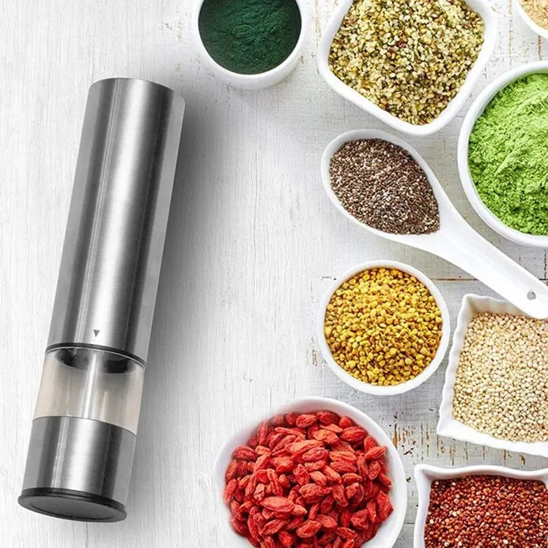 ProGrind™ Stainless Steel Electric Seasoning Grinder