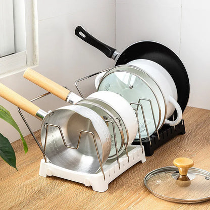 SpaceSaver™ Expandable Stainless Steel Cookware Organizer