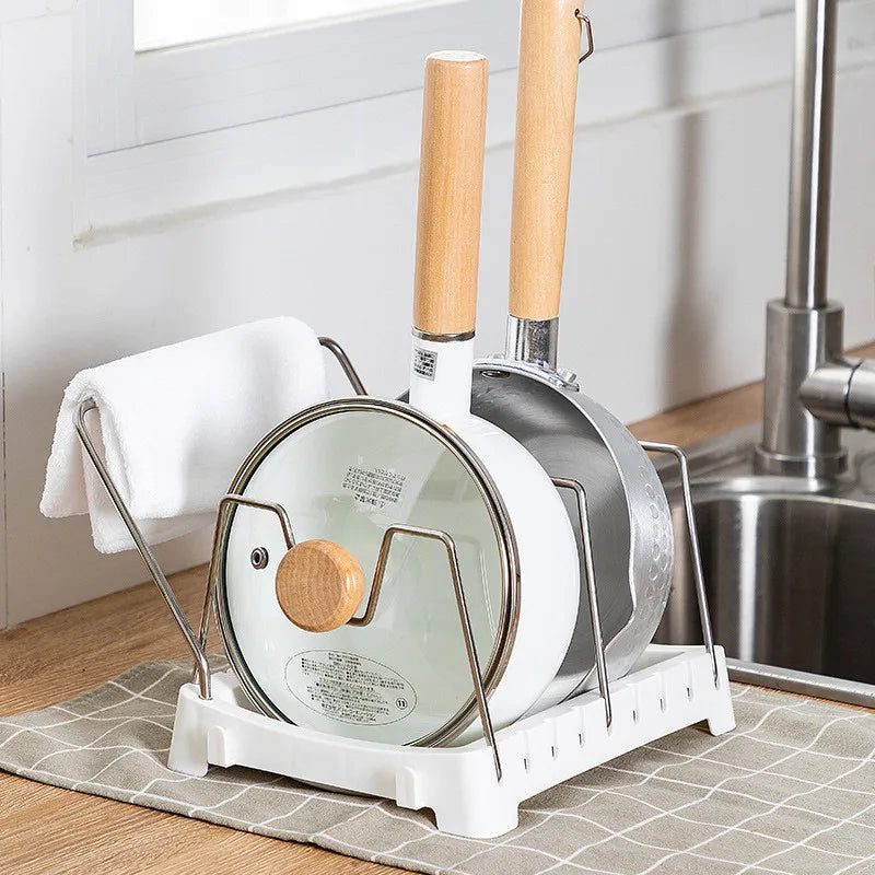 SpaceSaver™ Expandable Stainless Steel Cookware Organizer