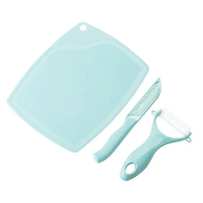 3-Piece Ceramic Cutter and Peeler Knife Set
